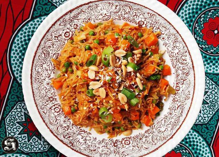 Vermicelli upma curry
